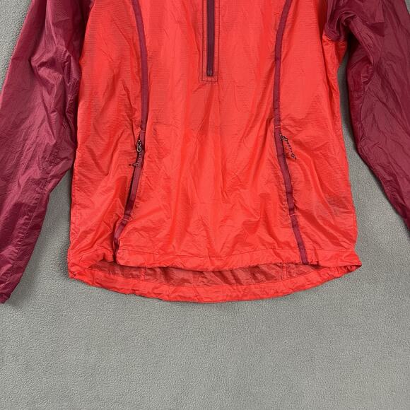 Kuhl Jacket Womens Medium Red Parajax Anorak Lightweight Full Zip Outdoor Hooded - Picture 3 of 9